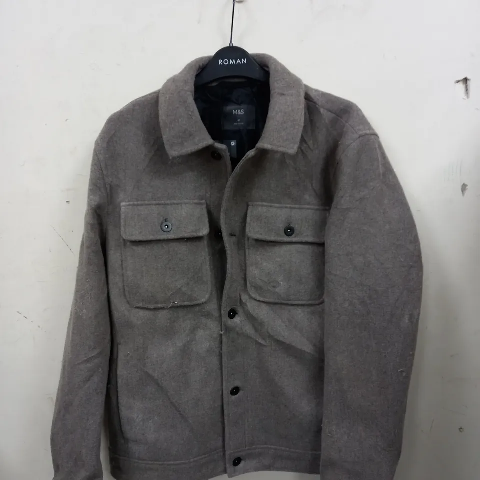 M&S MENS OVER COAT - SIZE M