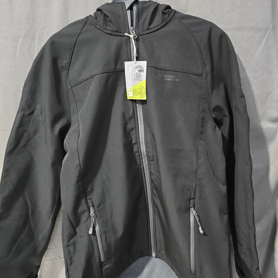 MOUNTAIN WAREHOUSE EXODUS SOFTSHELL JACKET – BLACK – SIZE S