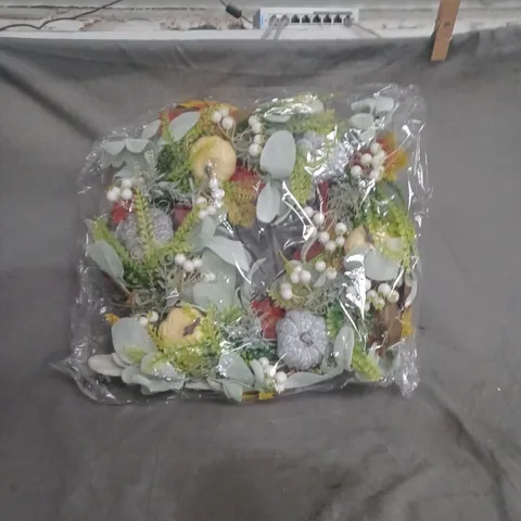 ARTIFICIAL FLORAL BOUQUET – DECORATIVE ARRANGEMENT IN PLASTIC WRAP