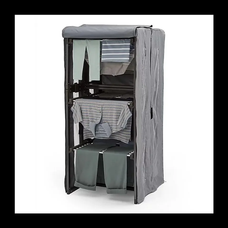 BOXED DRY:SOON 53359 TRI:MODE 3-TIER HEATED HUB 22.5M OF DRYING SPACE & TIMER GREY