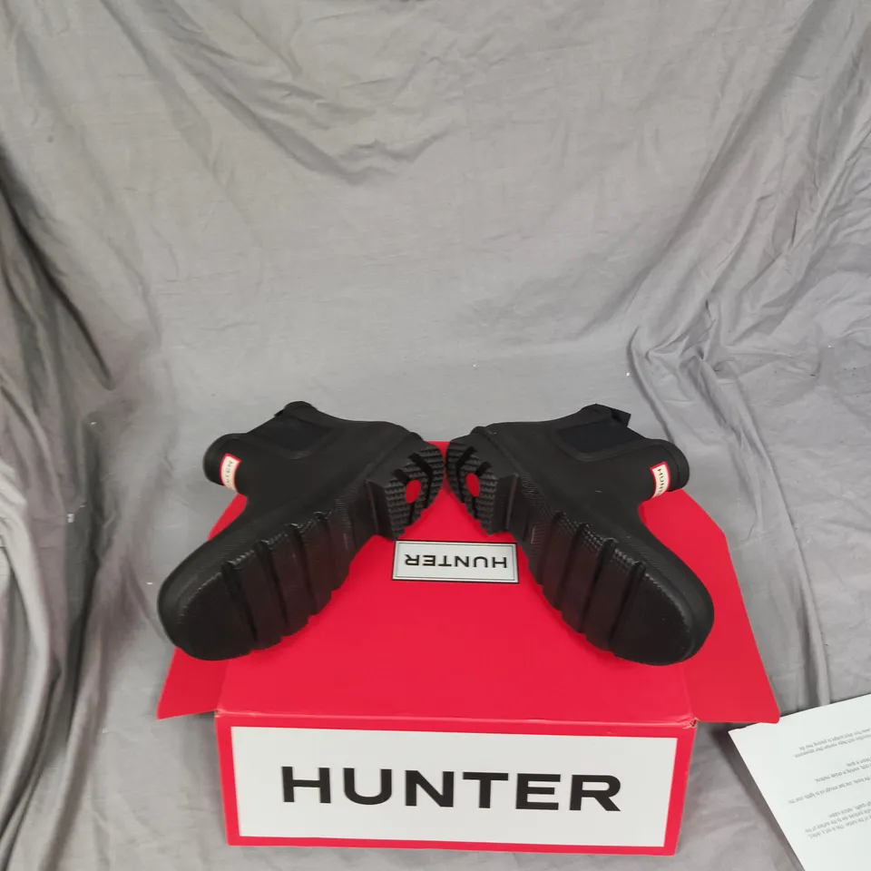 HUNTER MEN'S ORIGINAL CHELSEA BOOT – BLACK, UK 9