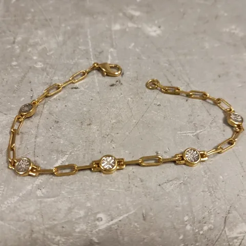 TJC WHITE DIAMOND PURE BRASS BRACELET 