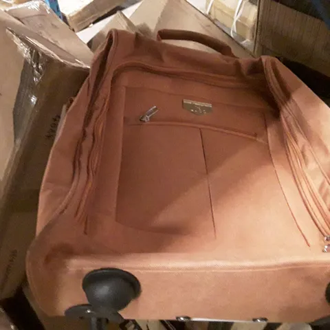 UNBOXED KEPLIN LUGG SMALL SIZE TRAVEL LUGGAGE WITH WHEELS ORANGE COLOUR