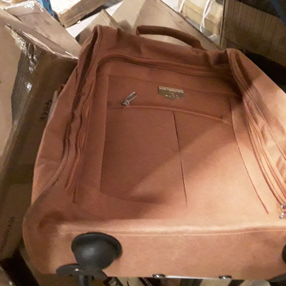 UNBOXED KEPLIN LUGG SMALL SIZE TRAVEL LUGGAGE WITH WHEELS ORANGE COLOUR