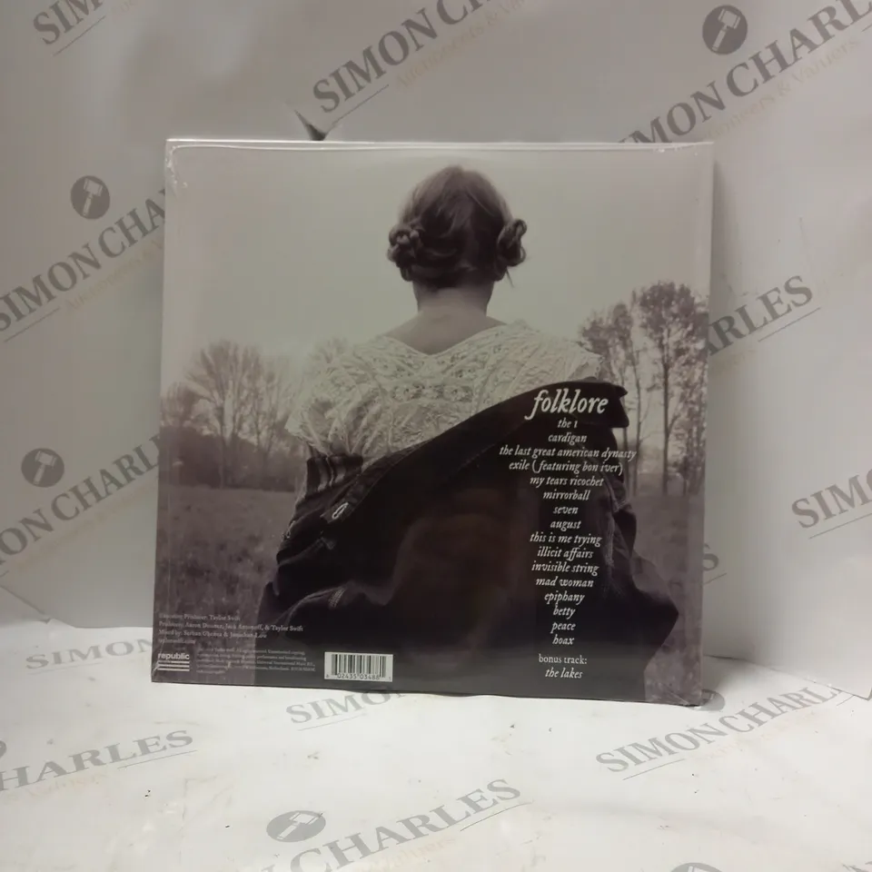 SEALED TAYLOR SWIFT - FOLKLORE (BEIGE VINYL) VINYL RECORD
