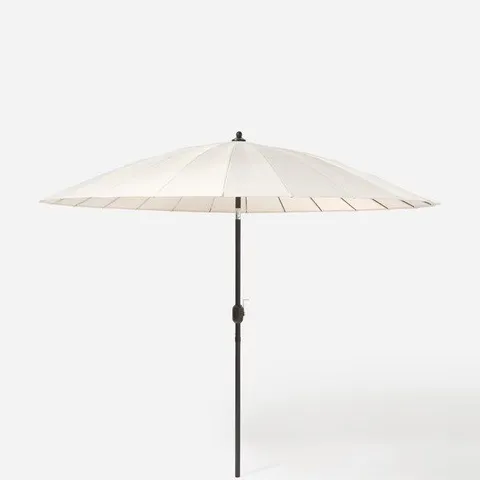 SHANGHAI PARASOL - 2.7M IN WHITE SAND - COLLECTION ONLY