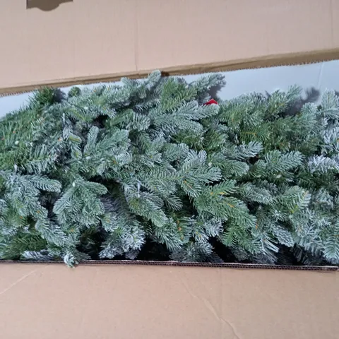 SANTA'S BEST 16 FUNCTION PRE-LIT DEWDROP CHRISTMAS TREE- 6FT SNOW KISS - COLLECTION ONLY