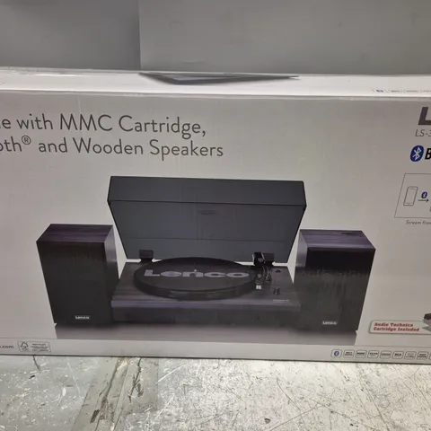 BOXED LENCO LS-300BK V2 TURNTABLE WITH BLUETOOTH