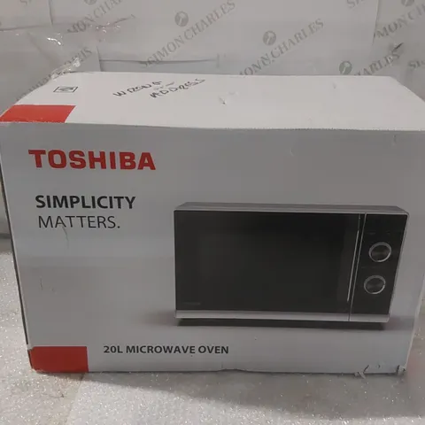 BOXED TOSHIBA 20L 800W MICROWAVE OVEN