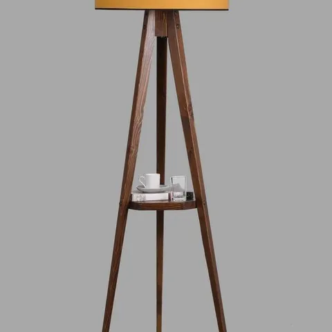 BOXED SAVANNAH 176cm BROWN TRAY TABLE LAMP