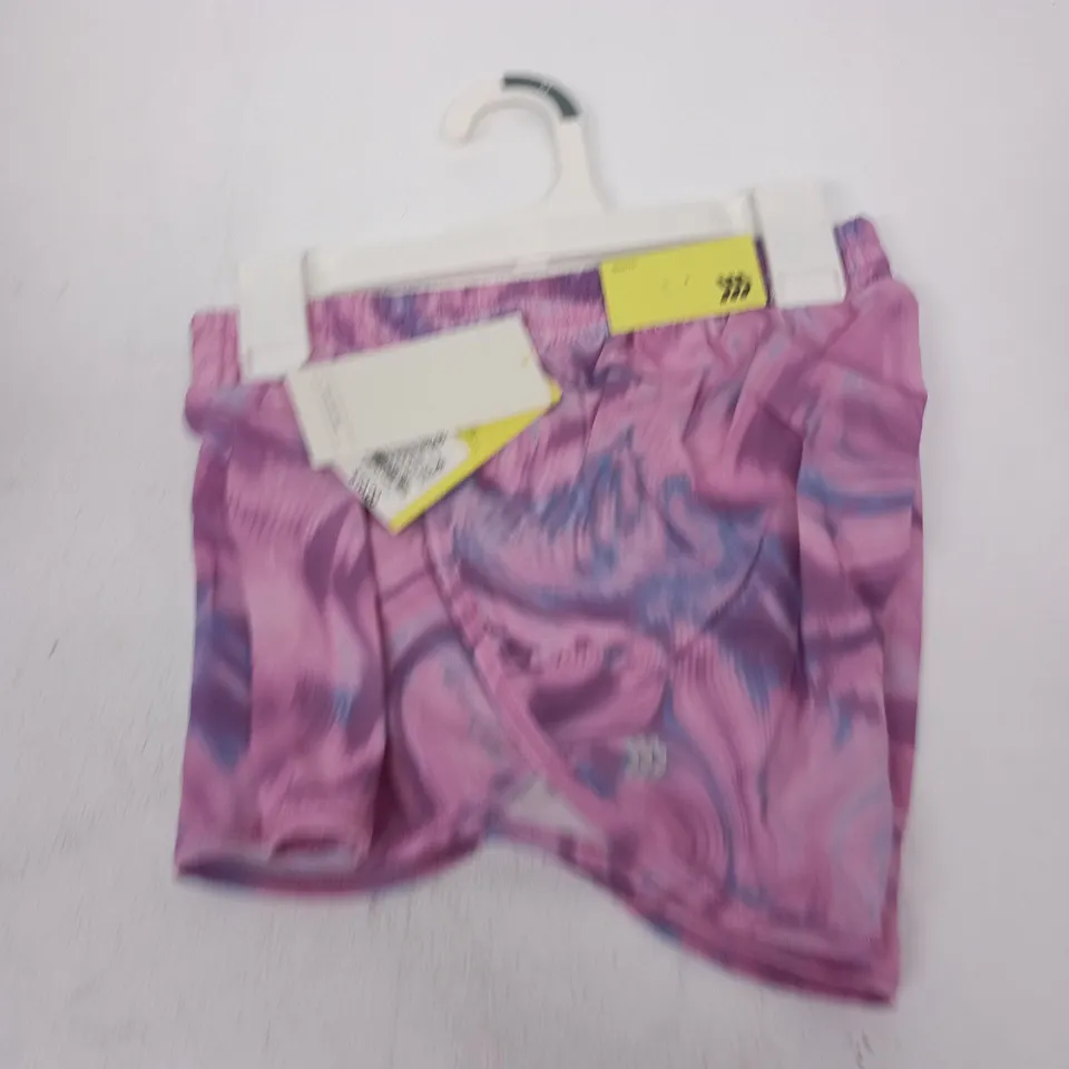 BOX OF APPROXIMATELY 12 ALL IN MOTION PINK RUNNING SHORTS IN ASSORTED SIZES