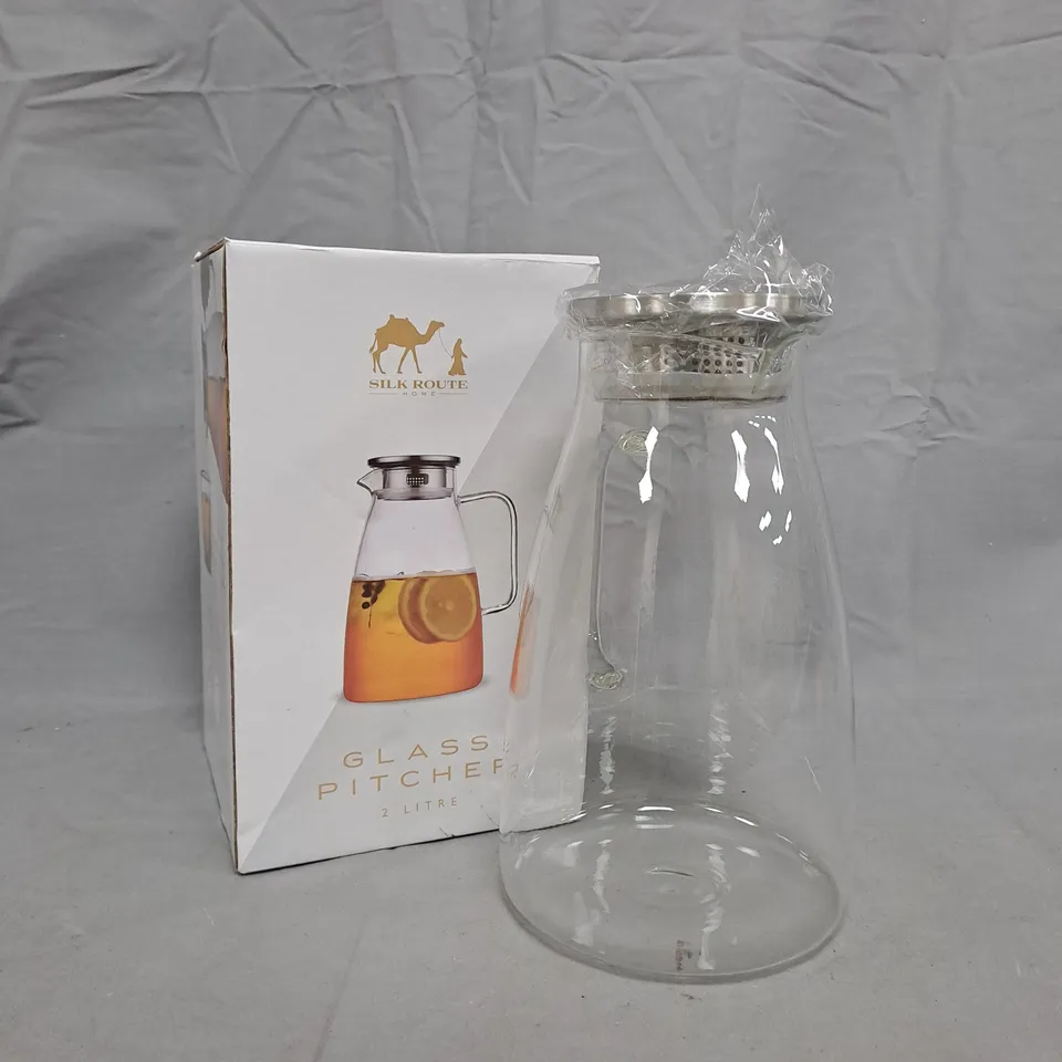 SILK ROUTE GLASS PITCHER – 2 LITRE (BOXED)