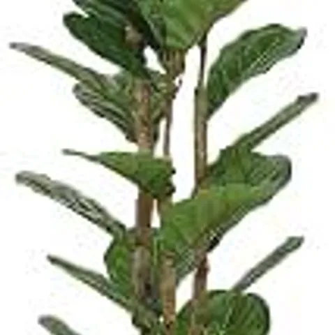 BOXED HOMCOM 120CM ARTIFICIAL FIDDLE LEAF FIG TREE WITH 45 LEAVES GREEN