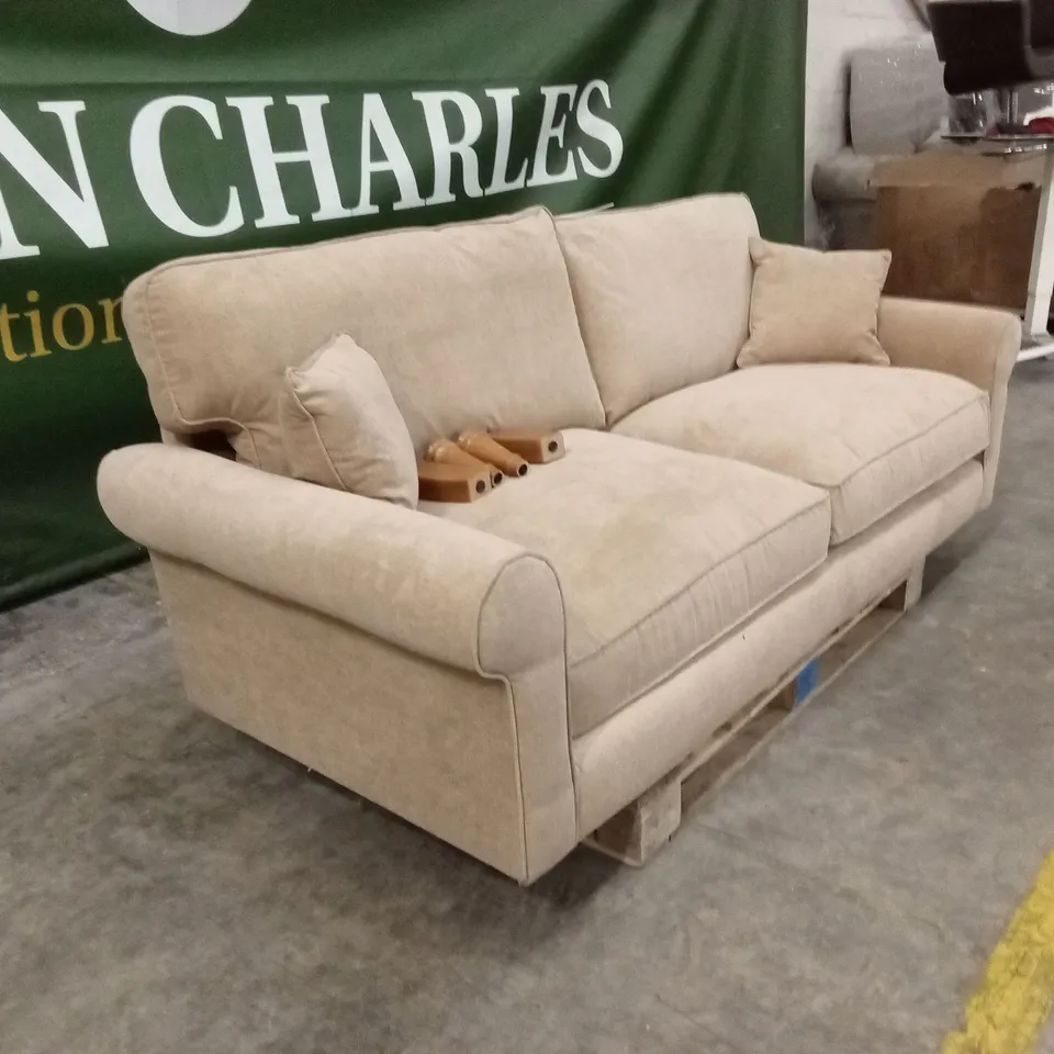 WILLIAM FABRIC 3 SEATER SOFA - SAND RRP £1099