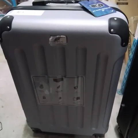 LUGG 3PCS SET SUITCASE LOCKABLE SYSTEM SILVER SUITCASES