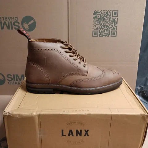 LANX BAYLEY ACACIA DISTRESSED BOOTS – UK 13 (EU 47 / US 14)