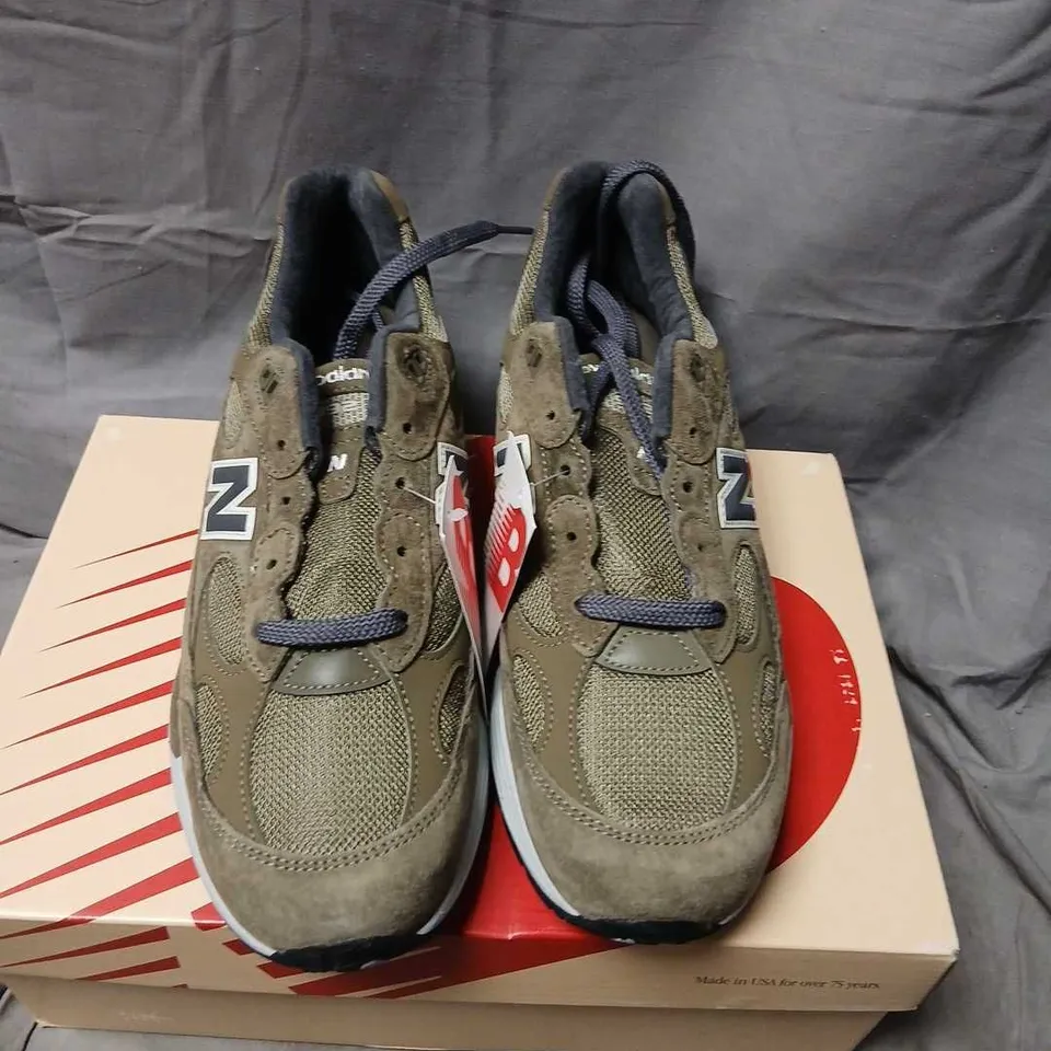 NEW BALANCE U992GL CLASSICS TRAINERS – MEN'S, OLIVE/GREY, UK 9.5 (US 10)