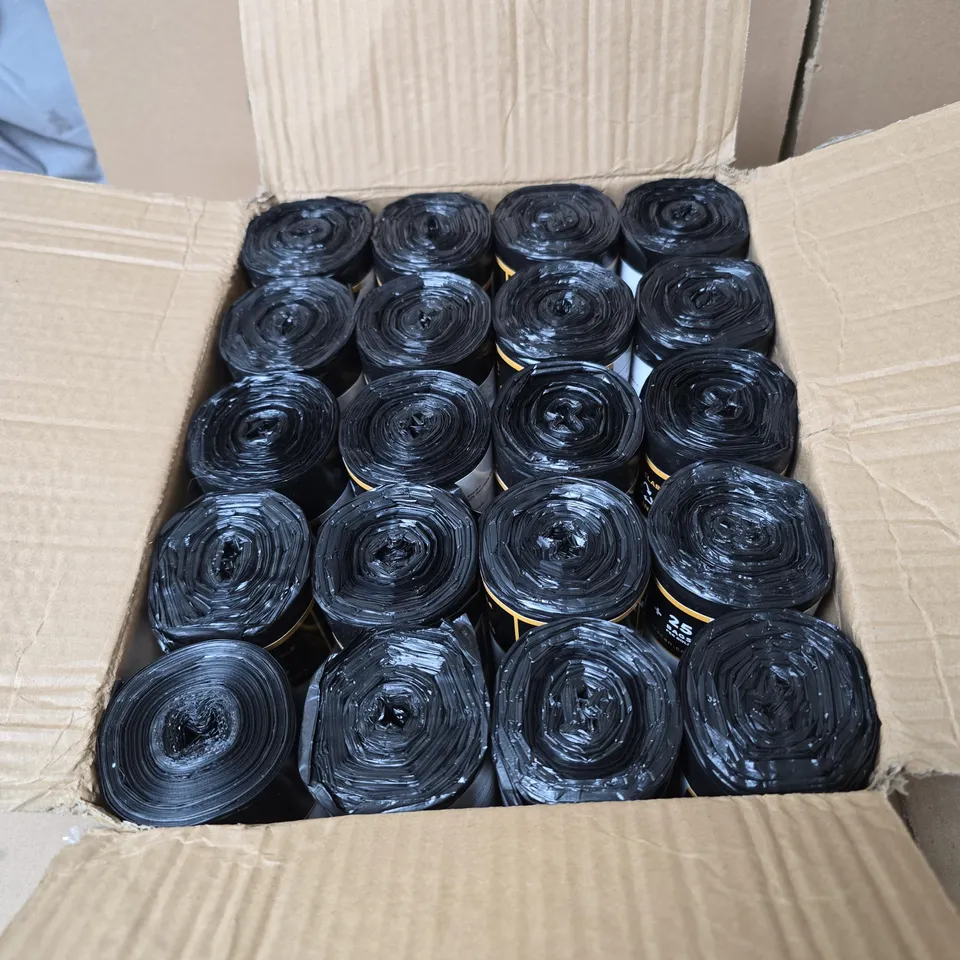 20 X RANACAN PREMIUM 50L BIN LINER ROLLS (25 BAGS PER ROLL) BOXED