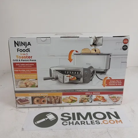 NINJA FOODI 3-IN-1 TOASTER GRILL & PANINI PRESS β BOXED
