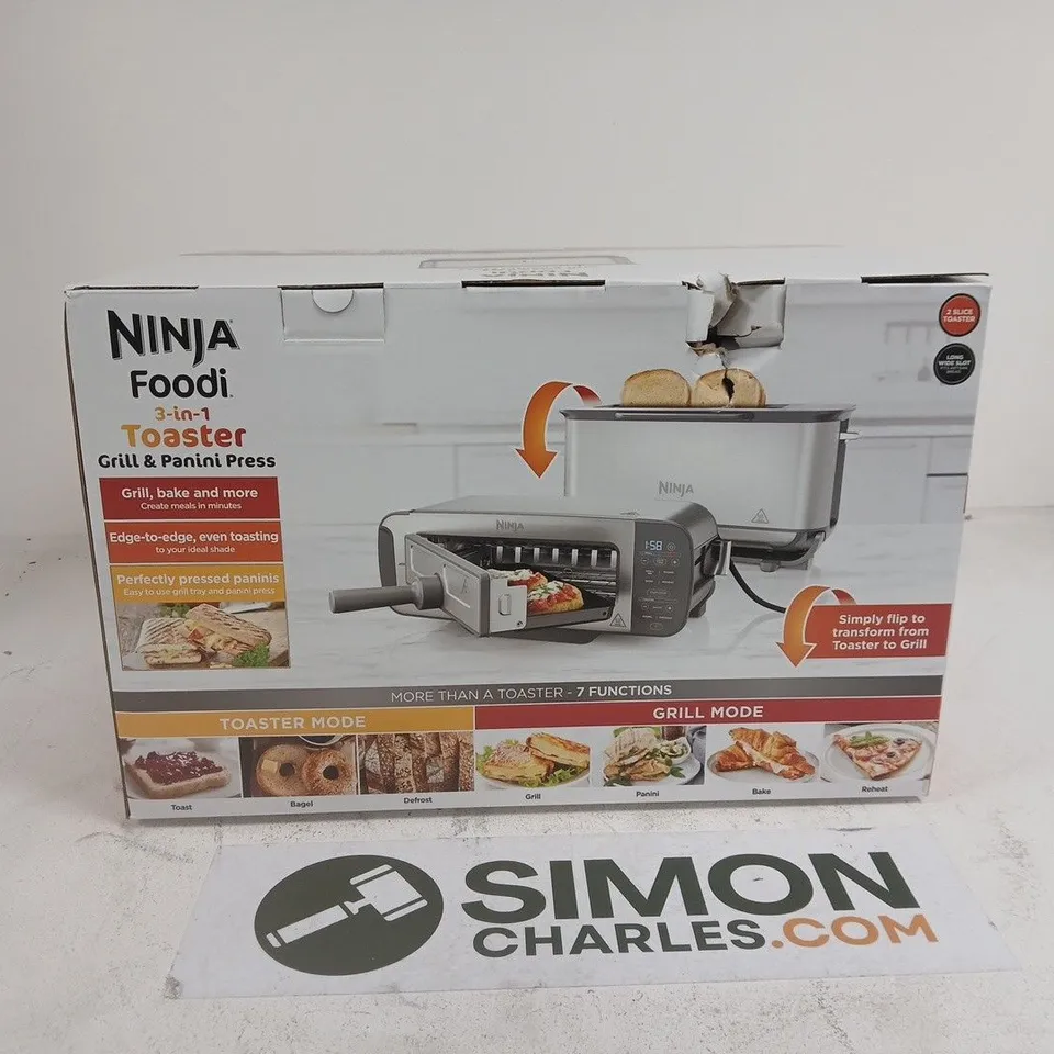 NINJA FOODI 3-IN-1 TOASTER GRILL & PANINI PRESS – BOXED