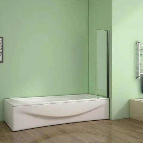 BOXED 700 x 1400mm BATH SHOWER SCREEN 8MM GLASS REVERSIBLE (1 BOX)