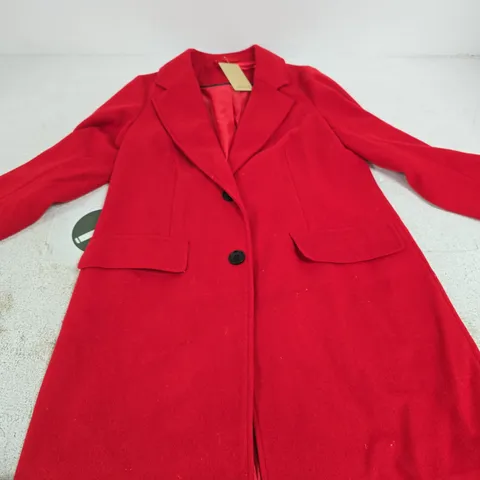 WILFRED FREE RED COAT – WOMEN’S, UK SIZE S, 100% POLYESTER