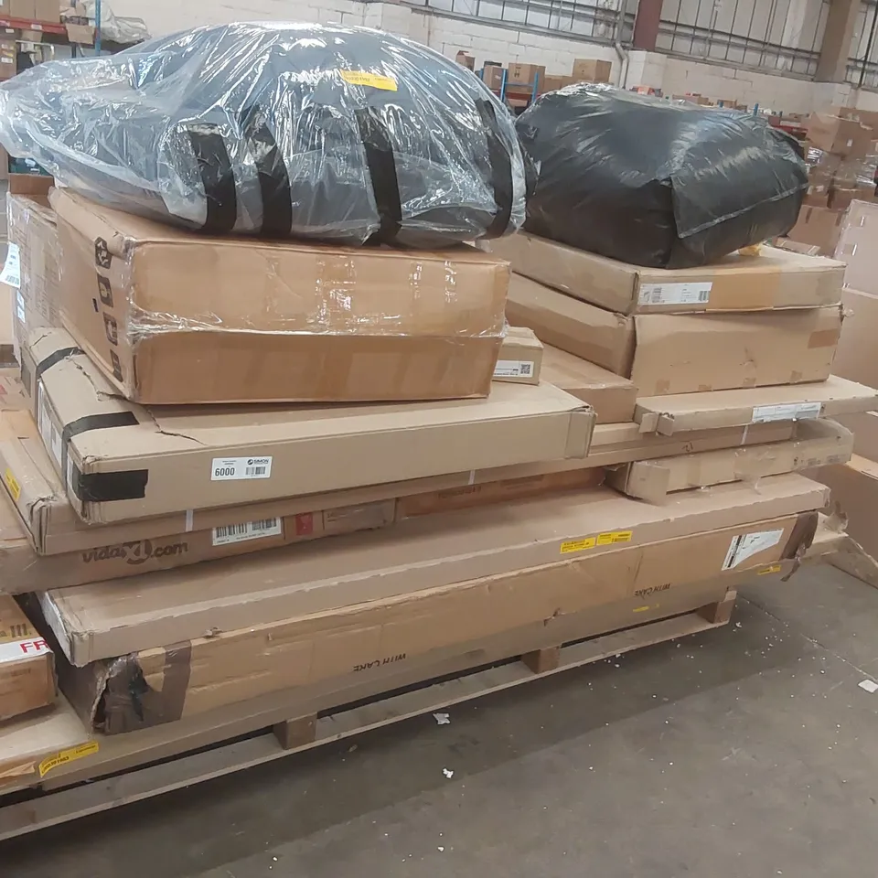 PALLET CONTAINING A VERY LARGE QUANTITY OF ASSORTED FURNITURE PARTS ECT 