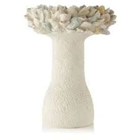 GARDEN REFLECTIONS COASTAL EDIT OYSTER SHELL BIRD BATH