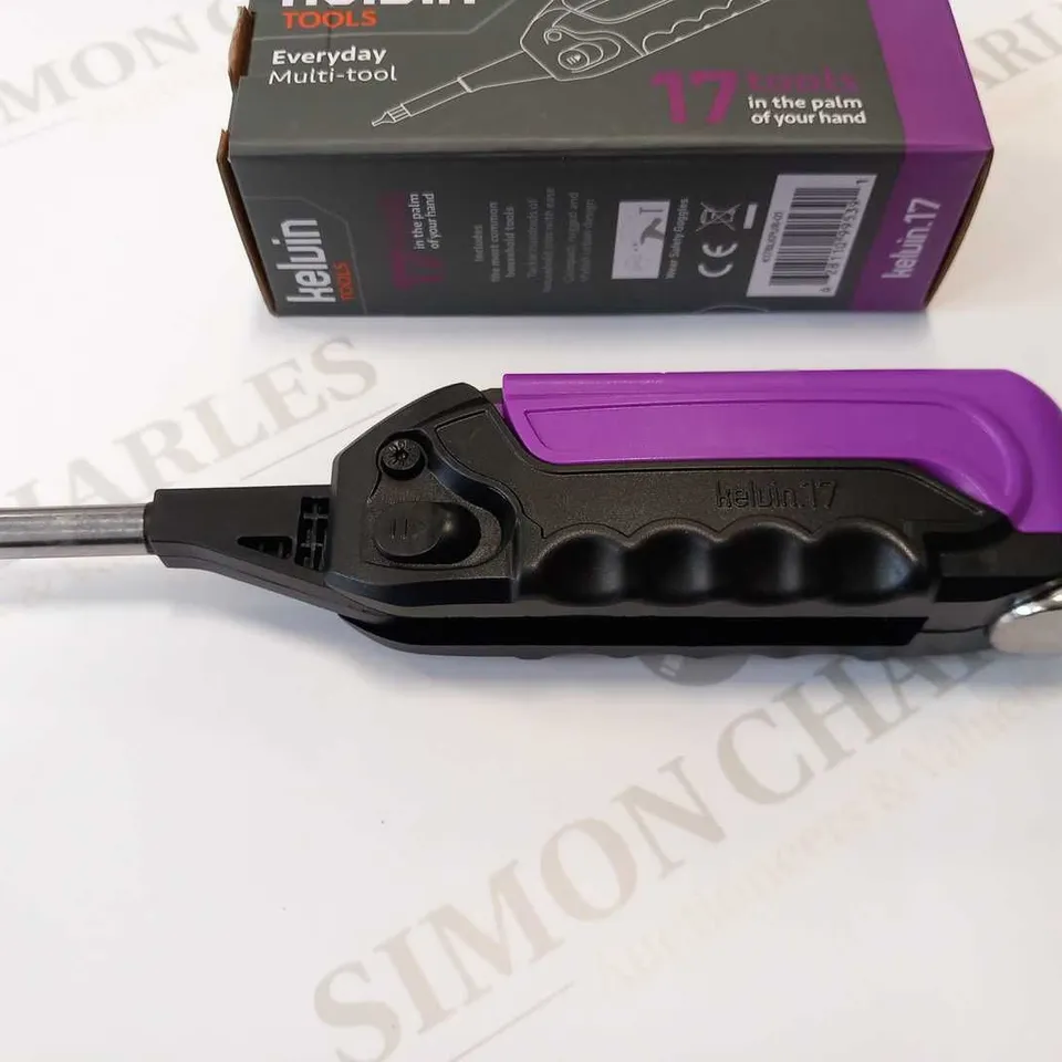 APPROXIMATELY 12 BRAND NEW BOXED SET OF 2 KELVIN TOOLS EVERYDAY MULTI TOOLS 17 TOOLS IN THE PALM OF YOUR HAND