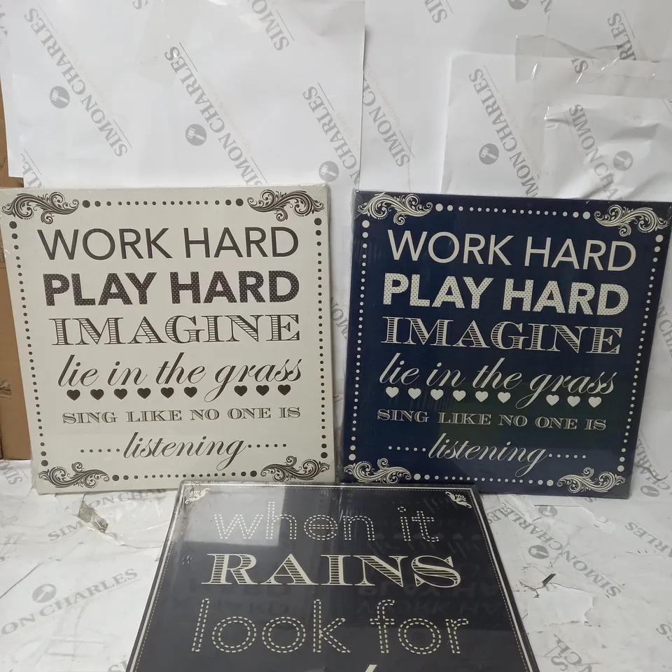 BOX OF 3 INDIVIDUALLY WRAPPED CANVAS