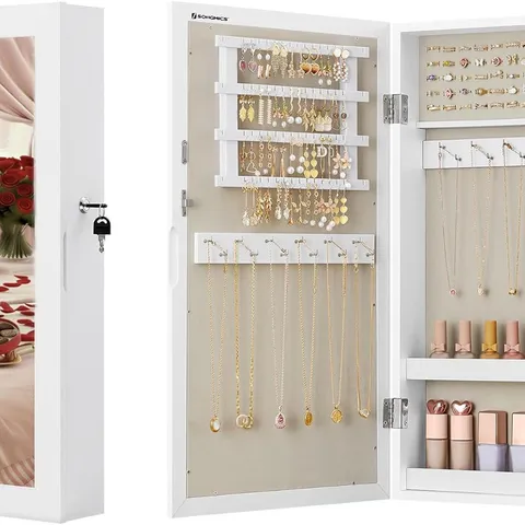 BOXED SONGMICS WALL-MOUNTED JEWELLERY CABINET