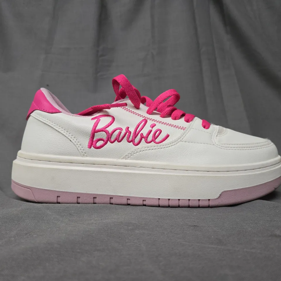 ZARA BARBIE PLATFROM TRAINERS IN WHITE - UK 5 