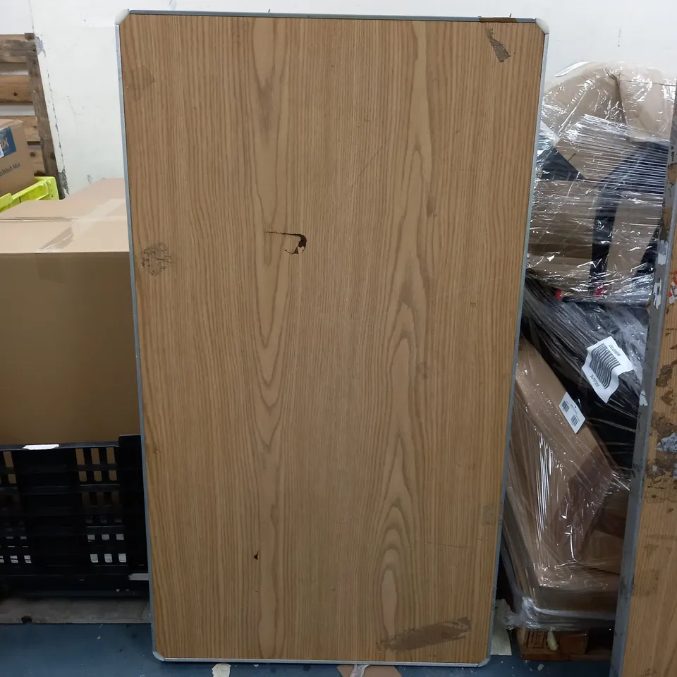 LOT OF 2 FOLDABLE TABLES ONE LARGE AND ONE SMALL - COLLECTION ONLY