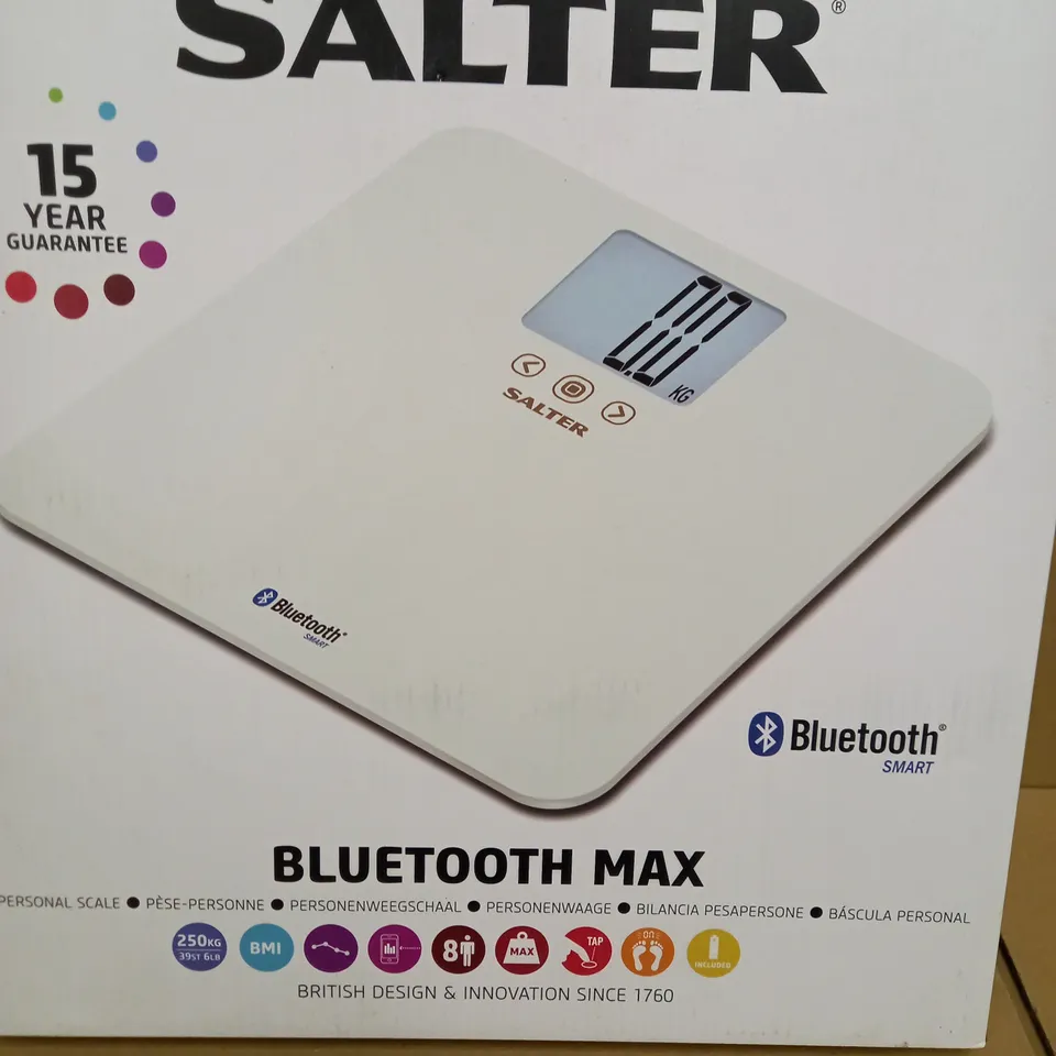  SALTER GLASS BLUETOOTH SMART ELECTRONIC PERSONAL SCALE