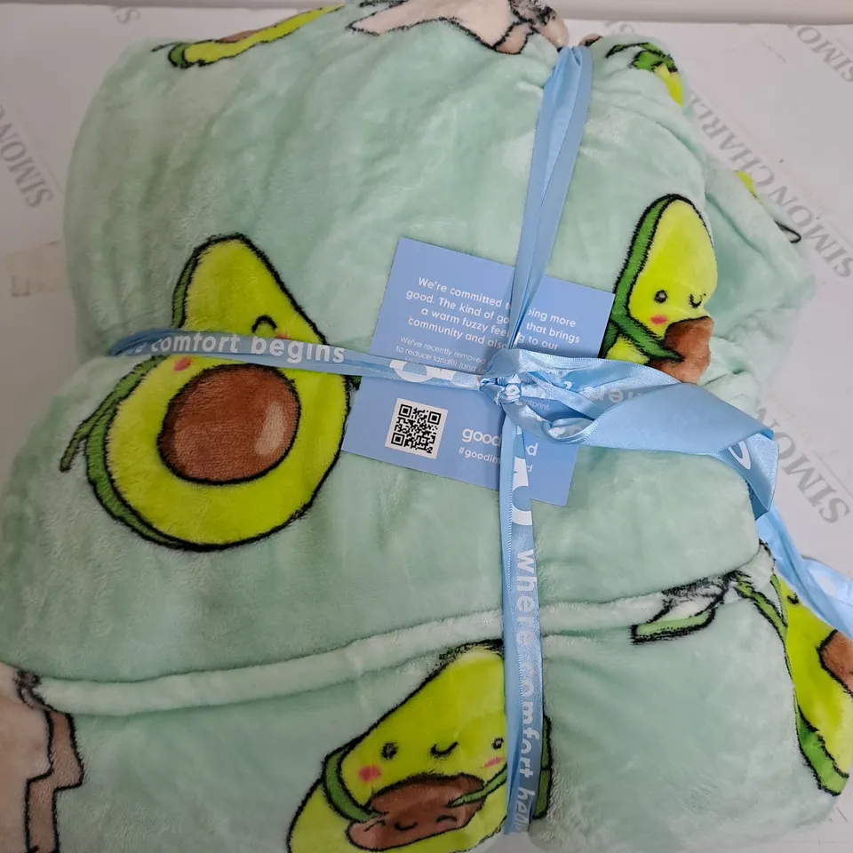 OODIE HOODED OVERSIZED BLANKET - AVOCADO AND TOAST  