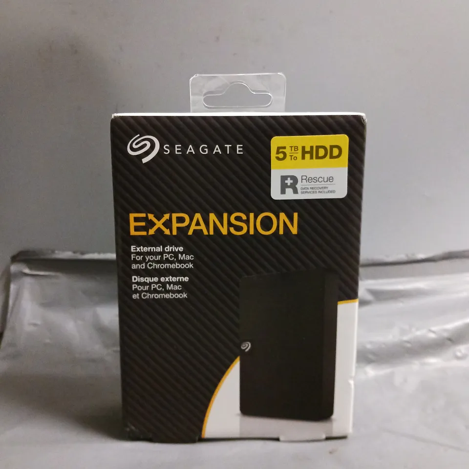 SEALED SEAGATE EXPANSION EXTERNAL DRIVE 5TB