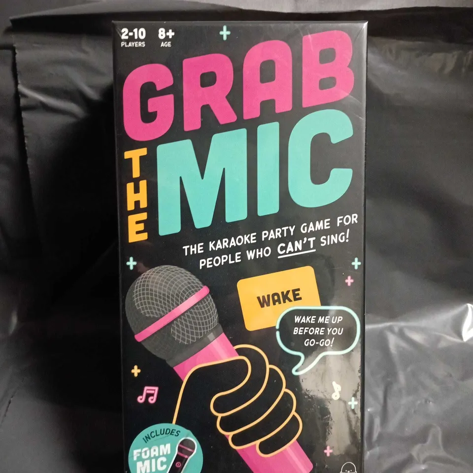SEALED GRAB THE MIC – THE KARAOKE PARTY GAME FOR PEOPLE WHO CAN'T SING (BOXED)