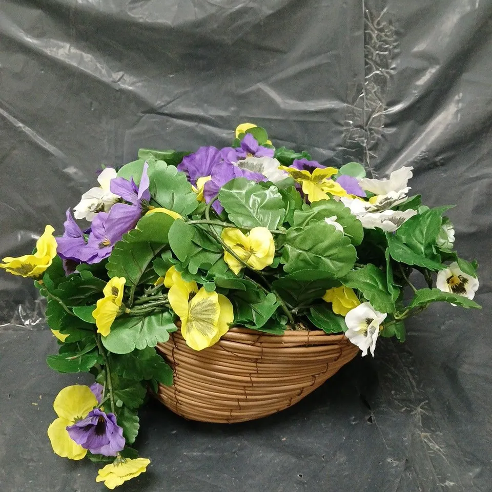 BOXED HANGING PANSY BASKET 
