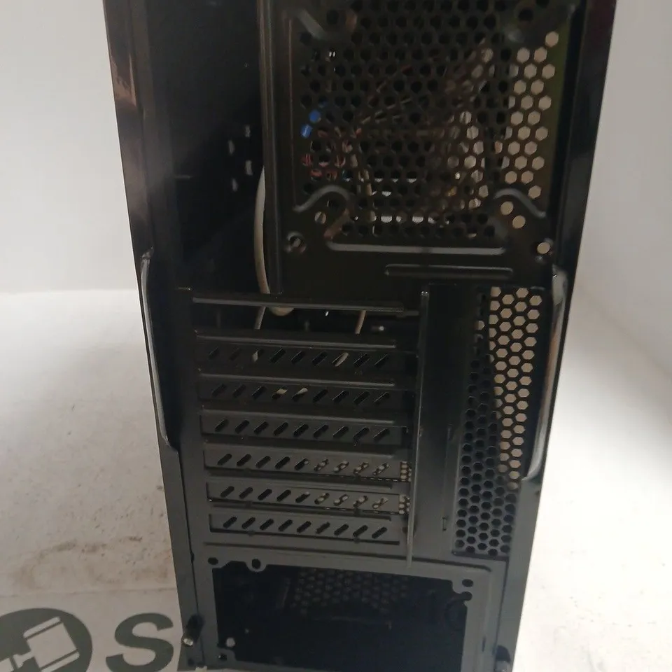 PC CASE – BLACK MID-TOWER WITH ORANGE FRONT MESH