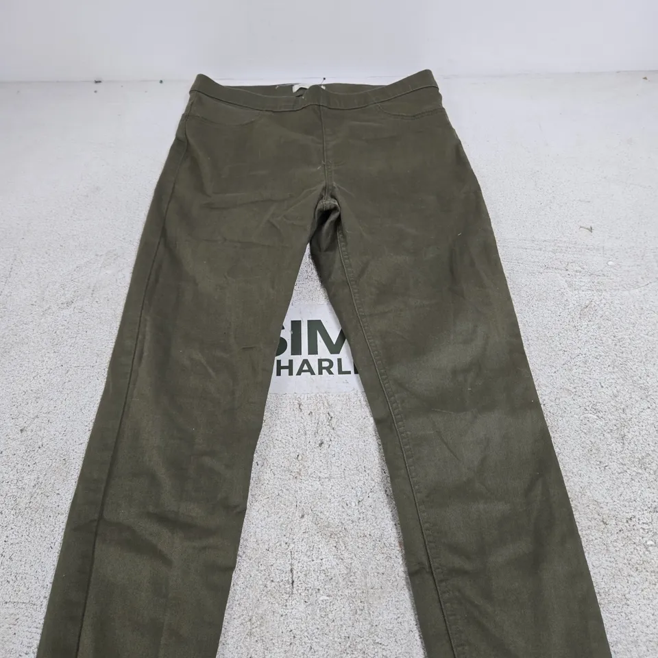 M&S JEGGINGS – HUNTER GREEN, UK 12, REGULAR LENGTH