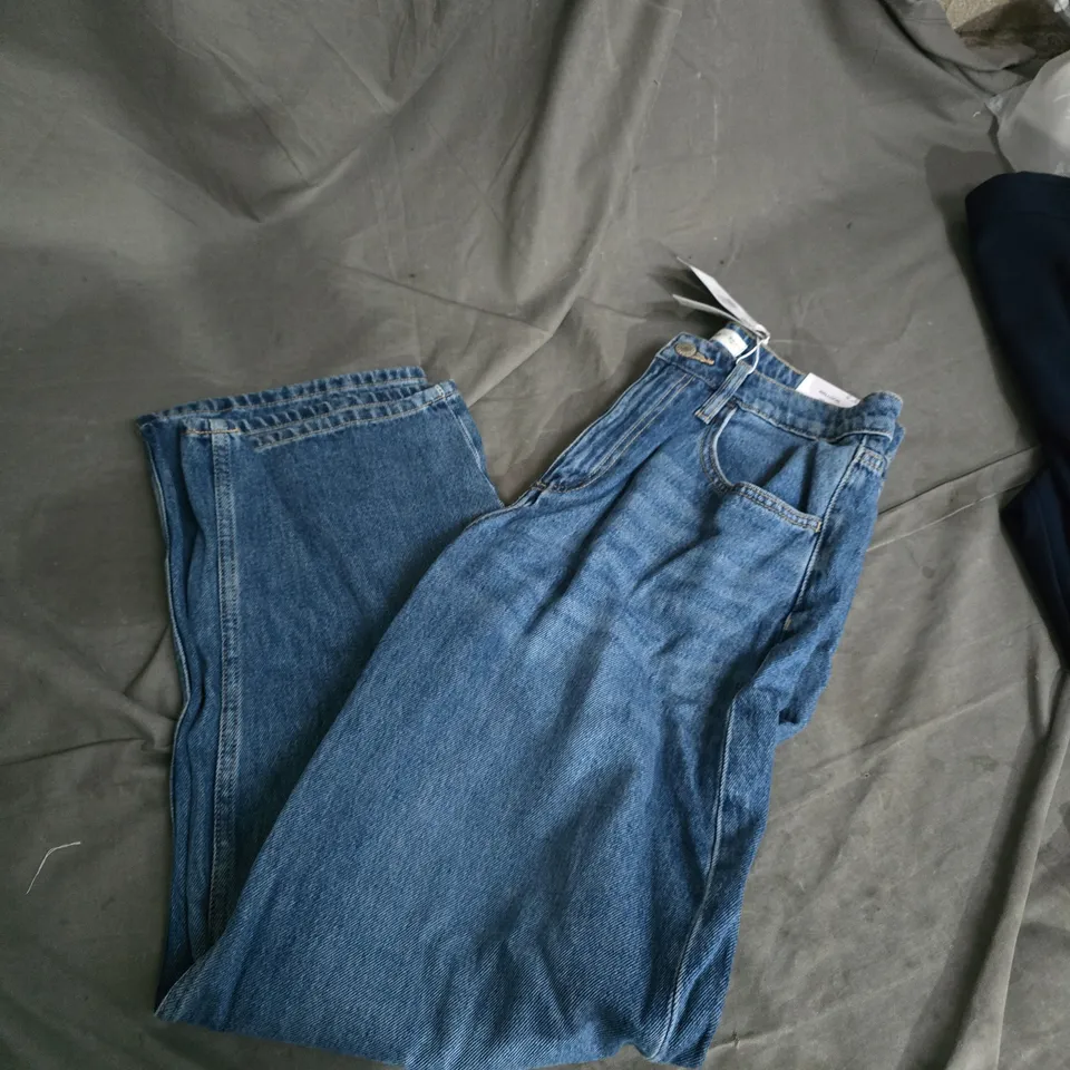 MNG BALLOON HIGH-WAIST JEANS – INDIGO FABRIC (UK 8 / EU 38 / US 6)