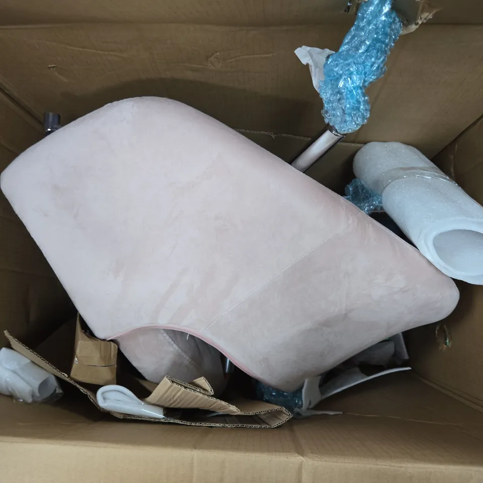 BOXED SOLAR OFFICE CHAIR PINK - COLLECTION ONLY 