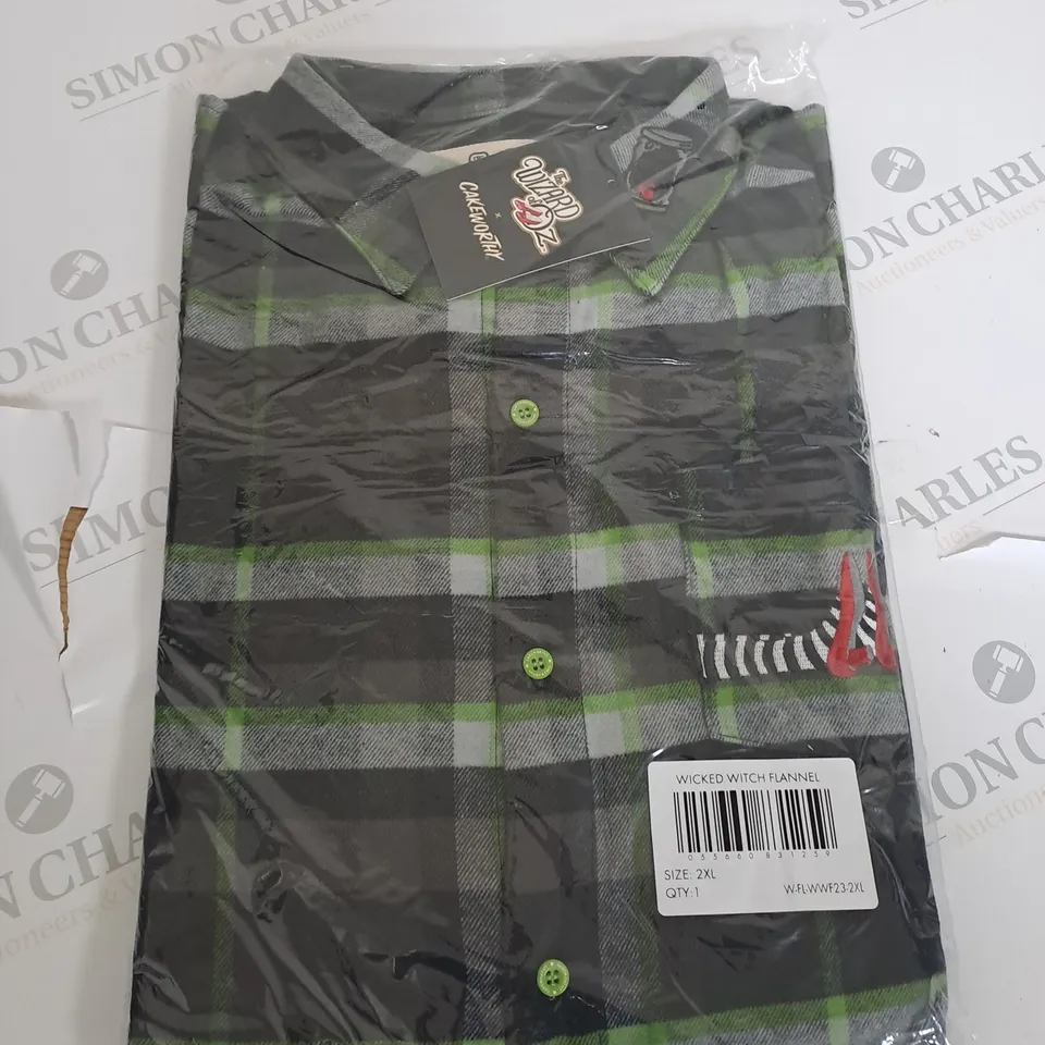 BAGGED WIZARD OF OZ WICKED WITCH FLANNEL SIZE 2XL
