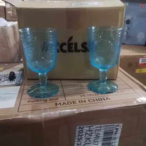 BOXED ROMANTIC WINE GLASSES 320ML SET OF 4