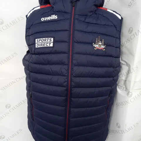 O'NEILLS PEAK HOODED GILET IN NAVY SIZE S