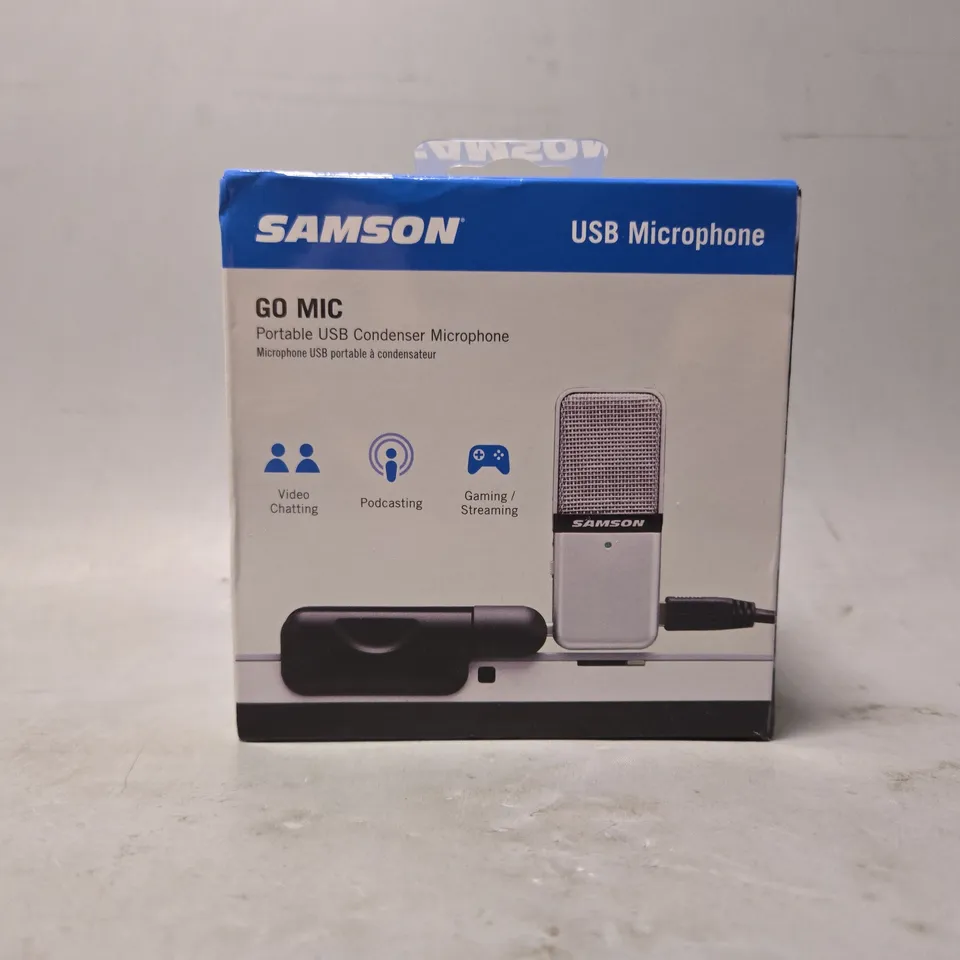 SEALED SAMSON GO MIC PORTABLE USB CONDENSER MICROPHONE 