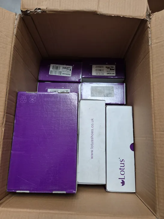 Lot 7431: BOX OF APPROXIMATELY 8 PAIRS OF ASSORTED SHOES IN VARIUS ...