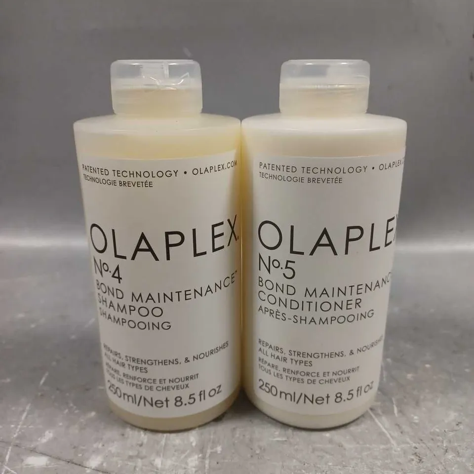 SEALED OLAPLEX N04 & NO5 BOND MAINTENENCE SHAMPOO & CONDITIONER 2X250ML