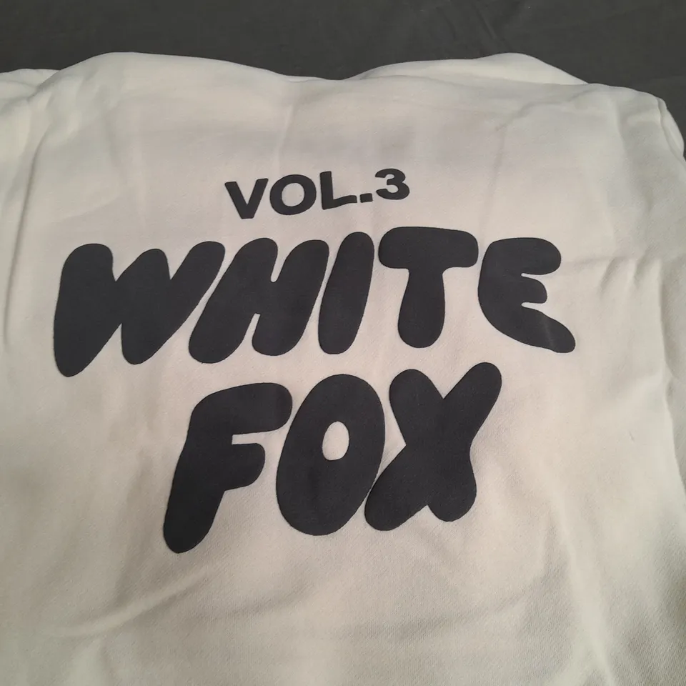 WHITE FOX CREAM HOODIE AND JOGGERS SET - S