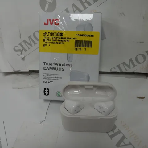 BOXED JVC TRUE WIRELESS EARBUDS IN WHITE